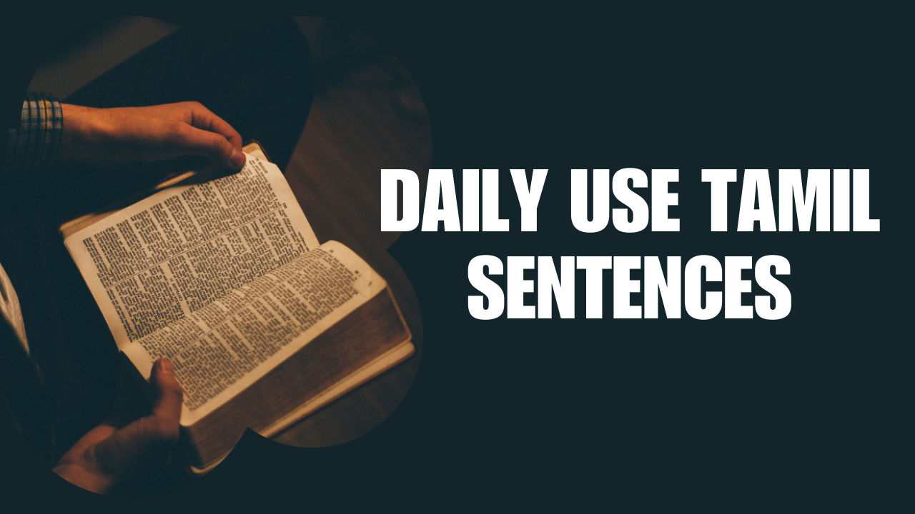 100 Daily use Tamil Sentences in Hindi